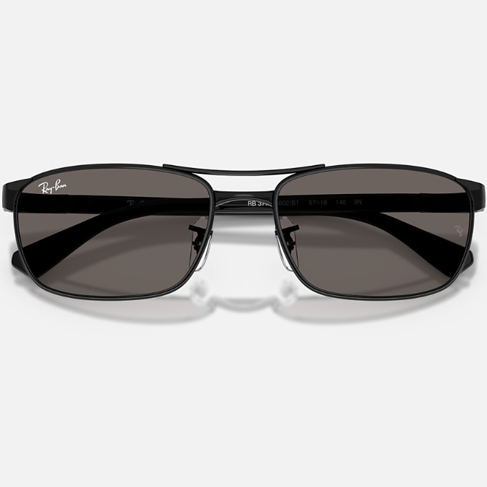 Ray Ban Men Irregular Frame Meteorite Black Sunglasses