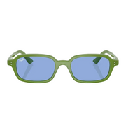 Ray Ban Women Pillow Frame  Polished Cloudy Jungle Green Sunglasses