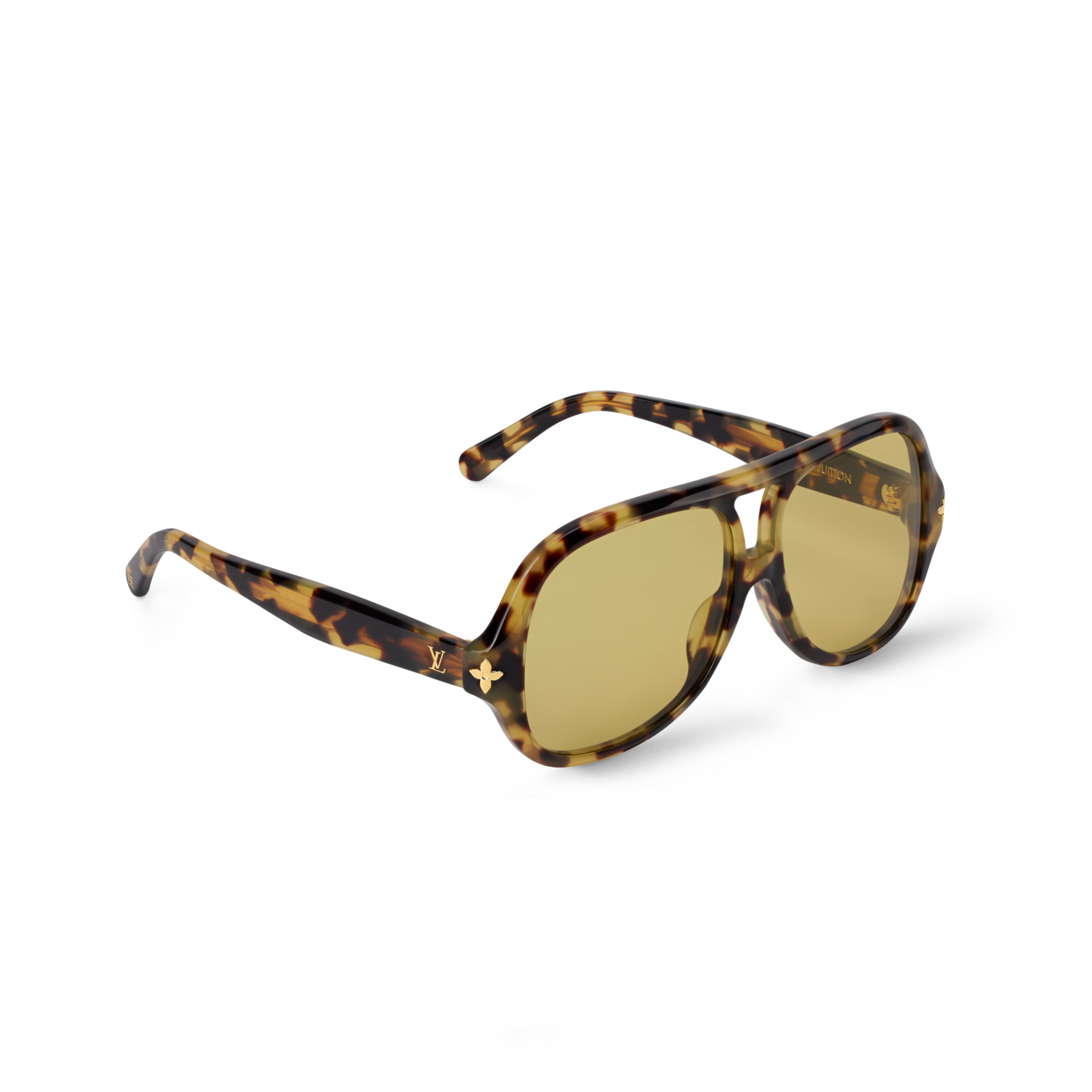 Louis Vuitton Women Square Frame Brown Sunglasses