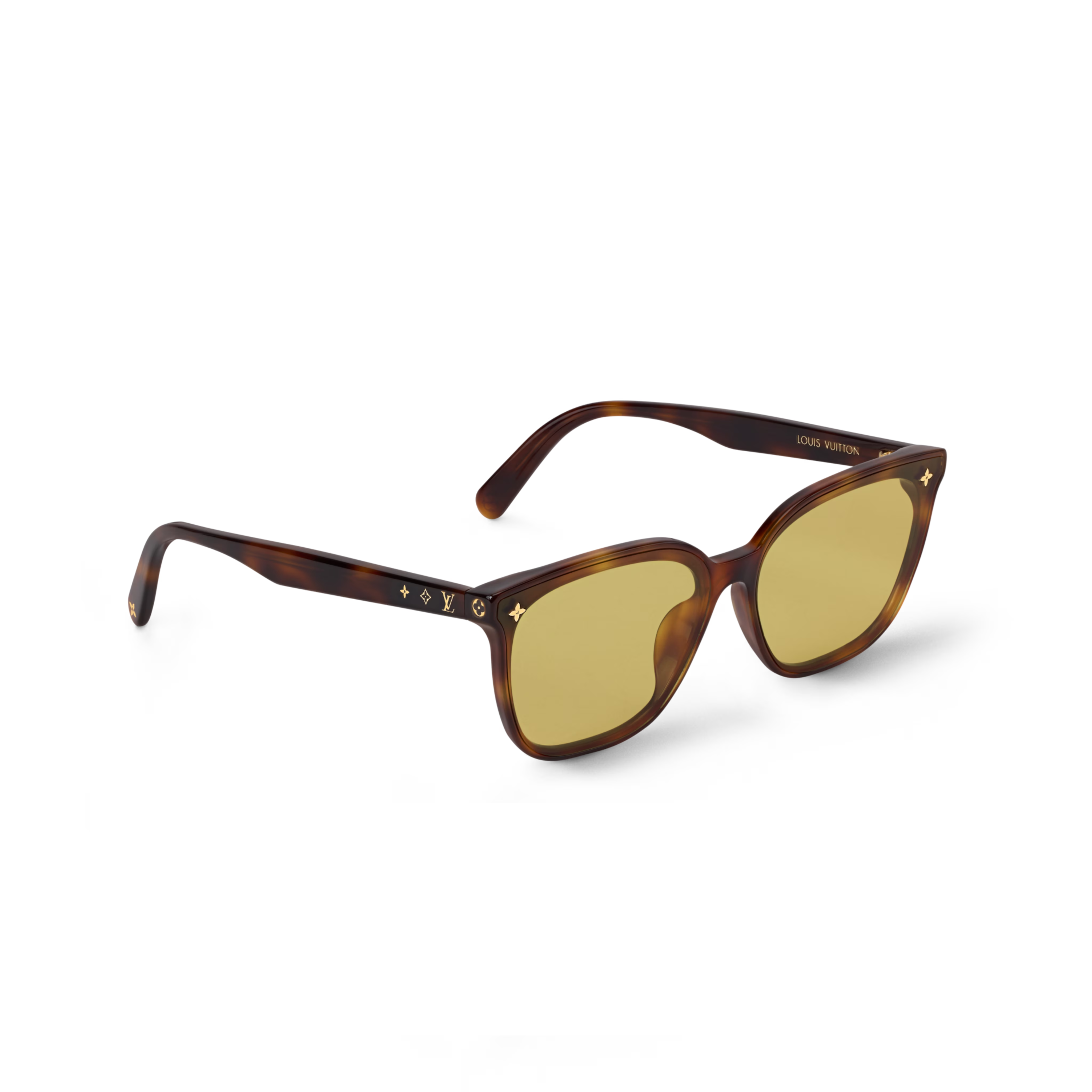 Louis Vuitton Women Rectangle Frame Brown Sunglasses