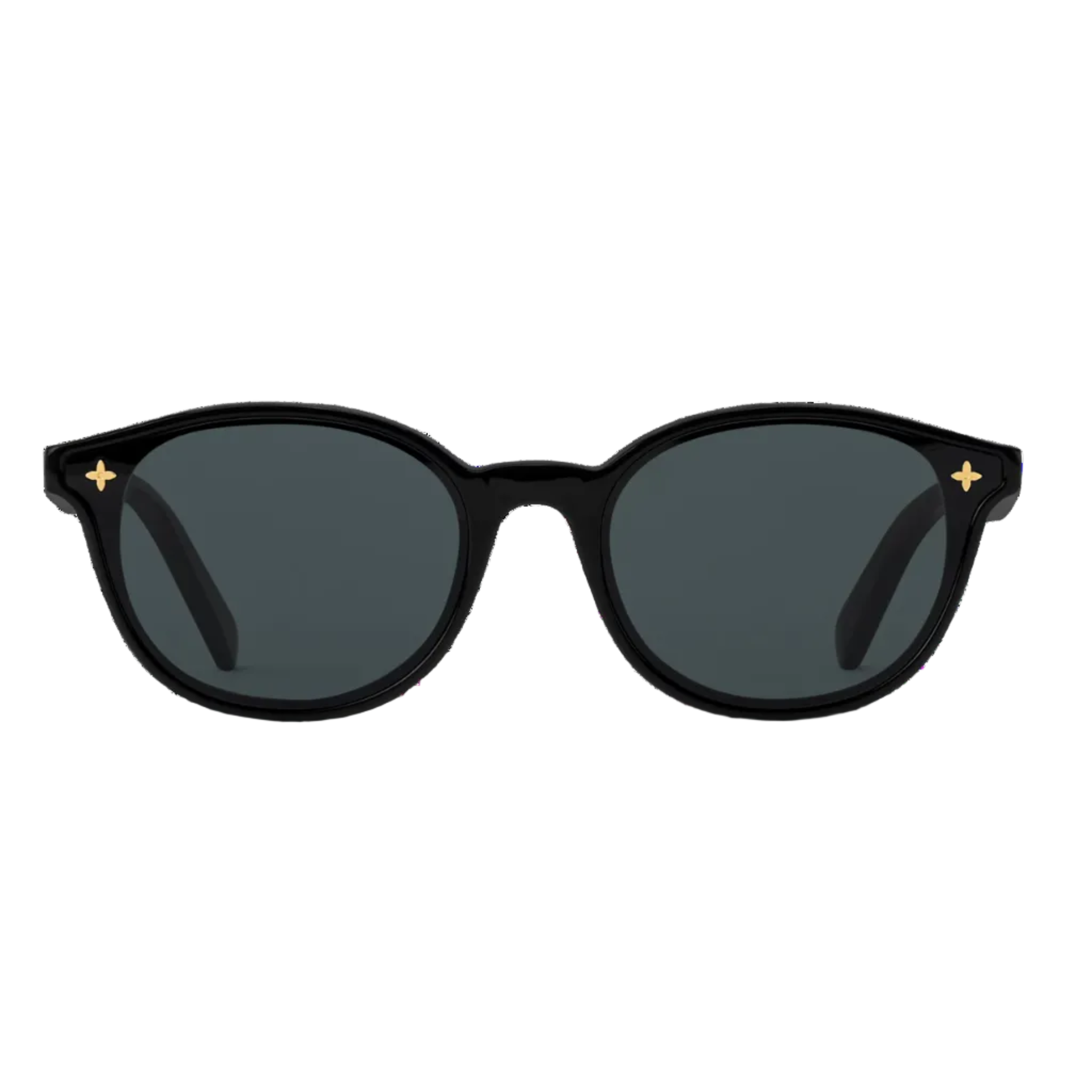 Louis Vuitton Women Round Frame Coal Black Sunglasses