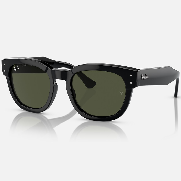 Ray Ban Women Square Frame Soot Black Sunglasses