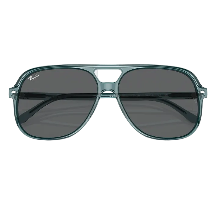 Ray Ban Men Square Frame Transparent Blue Bio Sunglasses