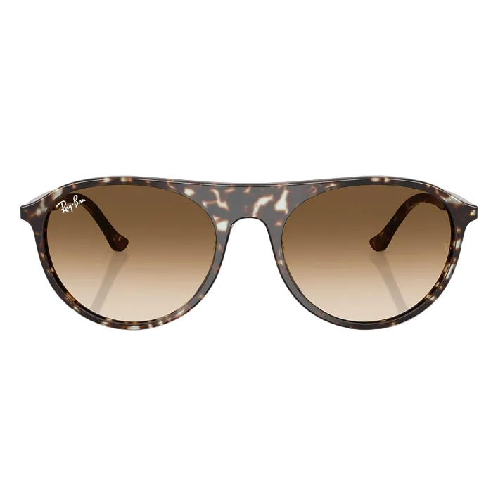 Ray Ban Women Square Polished Havana Yellow Turtle Sunglasses