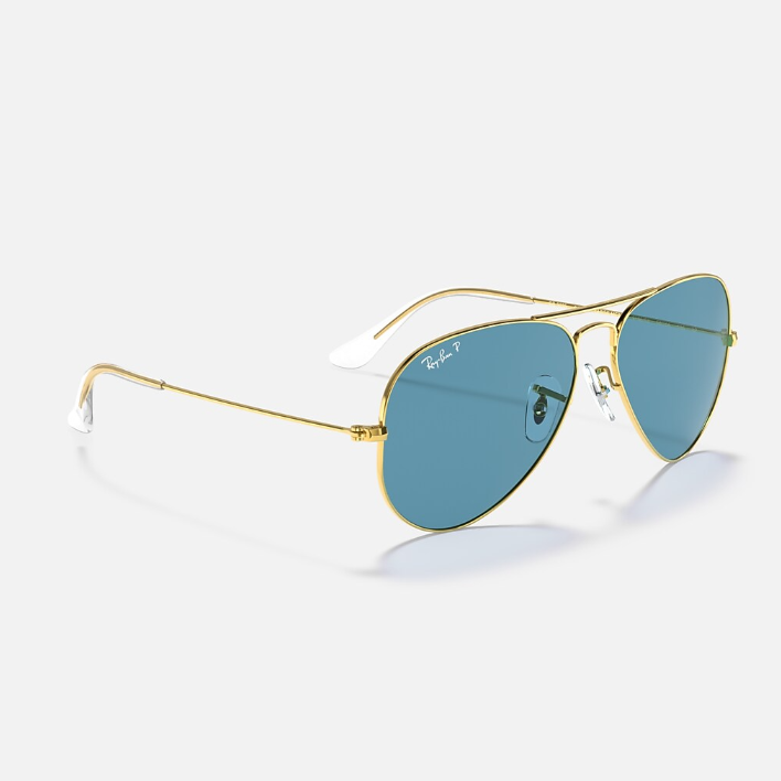 Ray Ban Men Pilot Frame Sandstone Gold Sunglasses