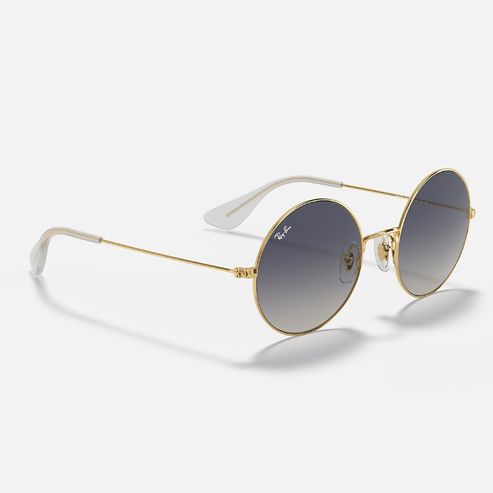 Ray Ban Men Round Frame Royal Gold Sunglasses
