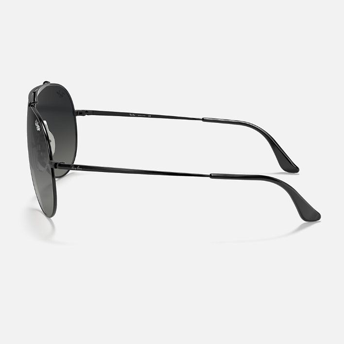Ray Ban Women Pilot Frame Faded Black Sunglasses