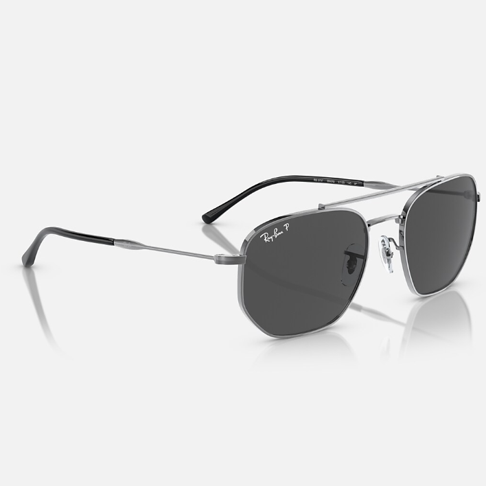 Ray Ban Men Phantos Frame Crystal Silver Sunglasses