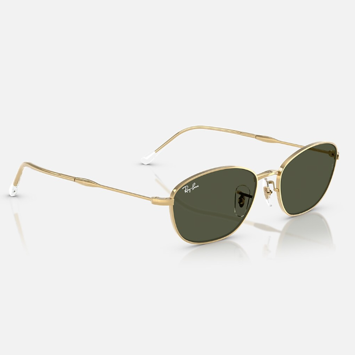 Ray Ban Men Irregular Frame Glitter Gold Sunglasses