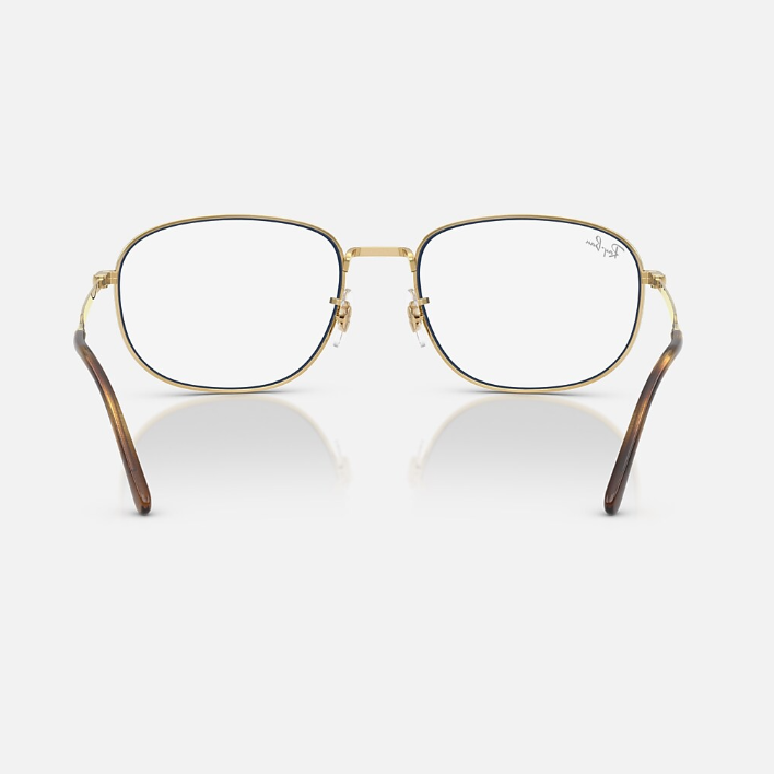 Ray Ban Women Square Frame Metallic Gold Sunglasses