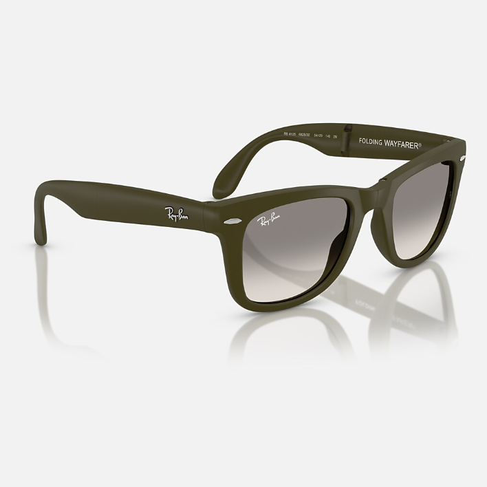 Ray Ban Men Square Frame Matte Military Green Sunglasses