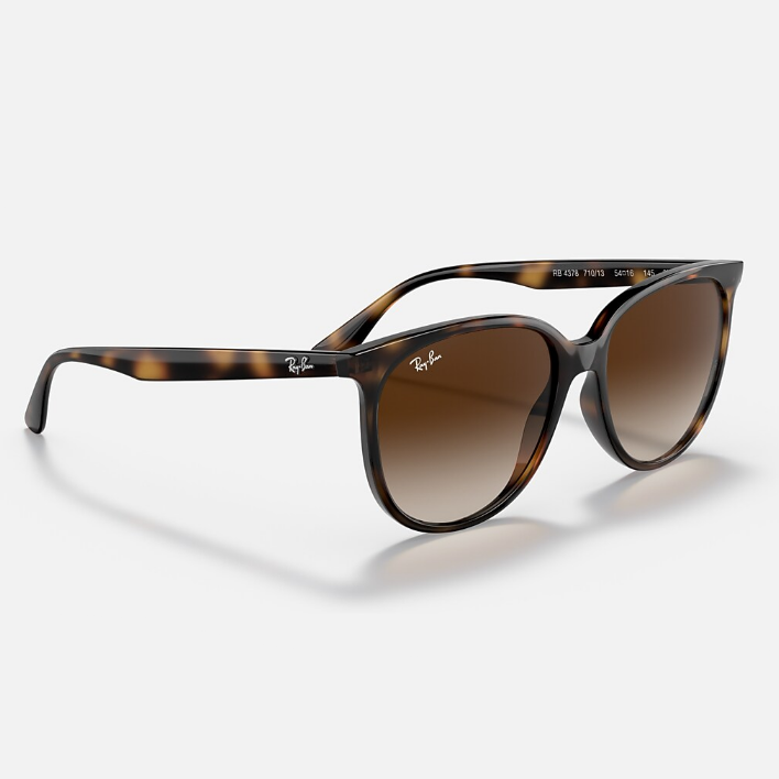 Ray Ban Men Square Frame Polished Havana Sunglasses