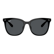 Ray Ban Women Square Frame Soot Black Sunglasses