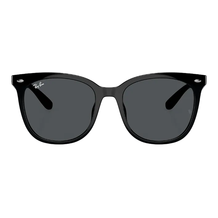 Ray Ban Women Square Frame Soot Black Sunglasses
