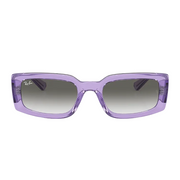 Ray Ban Women Pillow Frame Polished Transparent Violet Sunglasses