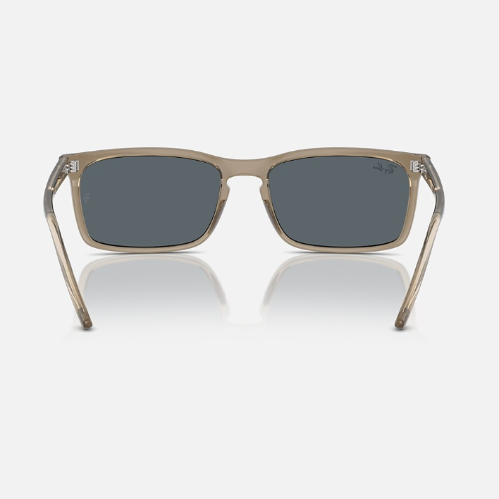 Ray Ban Women Rectangle Frame Mud Brown Sunglasses