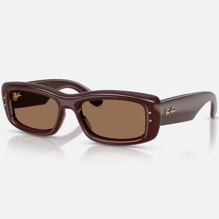Ray Ban Women Pillow Frame Brown Sunglasses