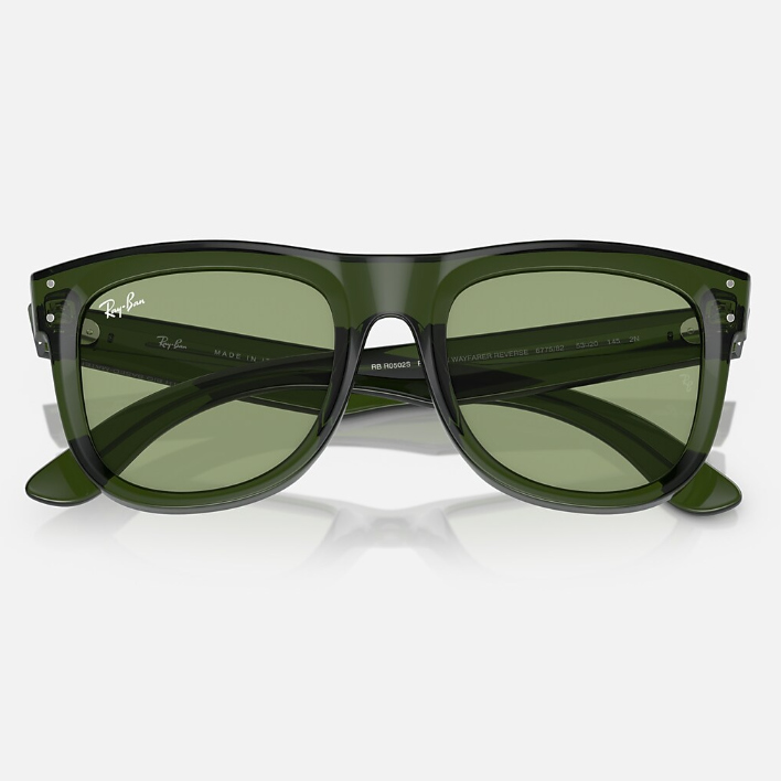 Ray Ban Women Square Frame Green Sunglasses