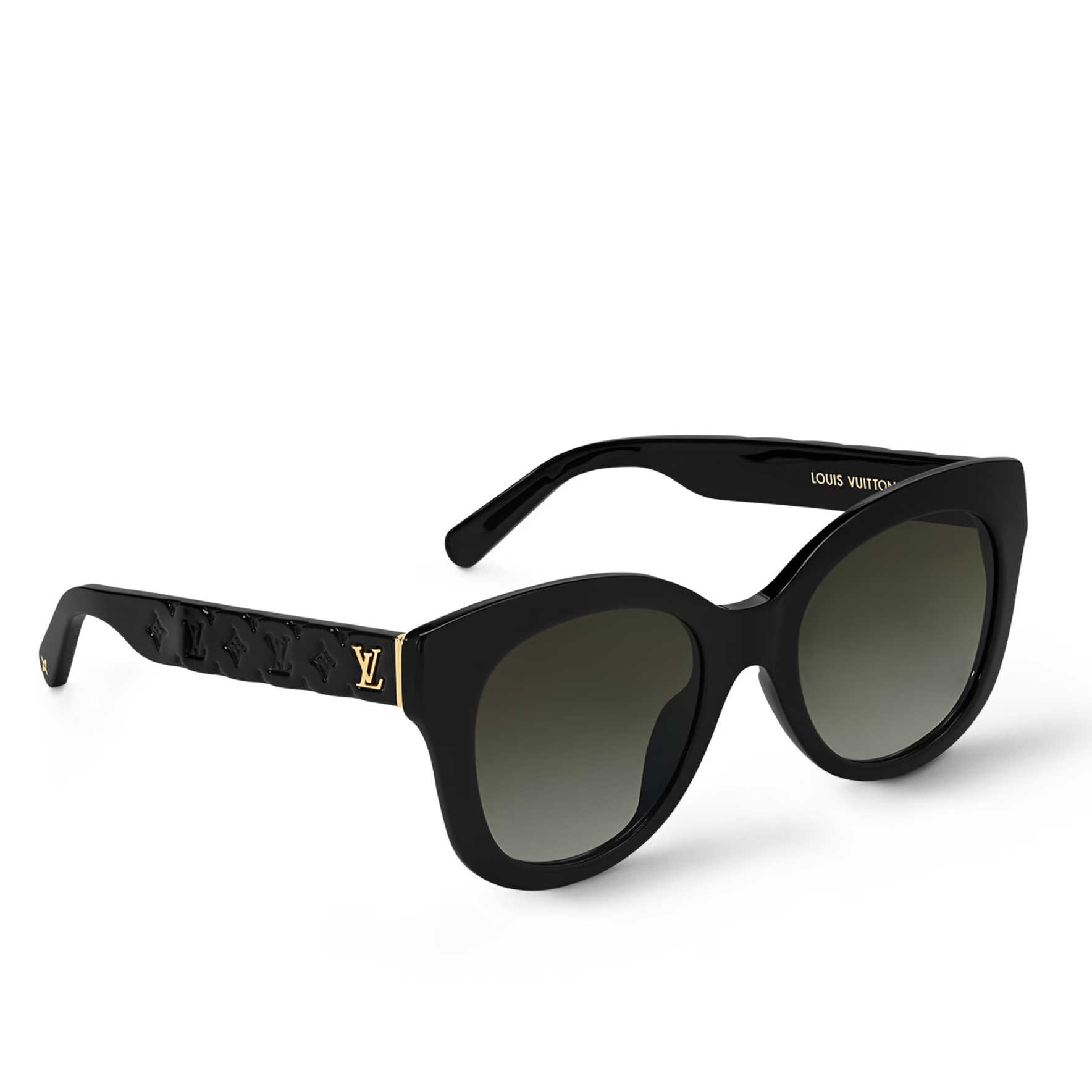 Louis Vuitton Women Round Frame Ebony Sunglasses