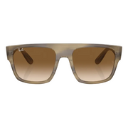 Ray Ban Men Pillow Frame Polished Striped Green Sunglasses