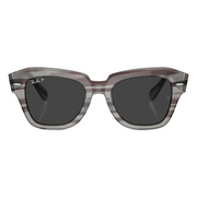 Ray Ban Men Square Frame Grey Sunglasses