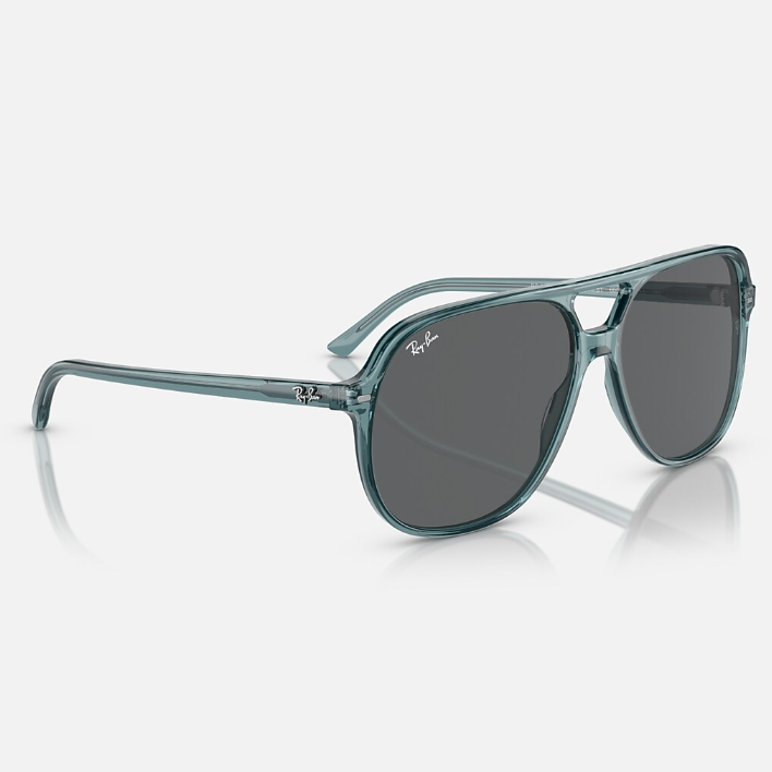 Ray Ban Men Square Frame Transparent Blue Bio Sunglasses