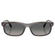 Ray Ban Women Rectangle Frame Light Grey Sunglasses