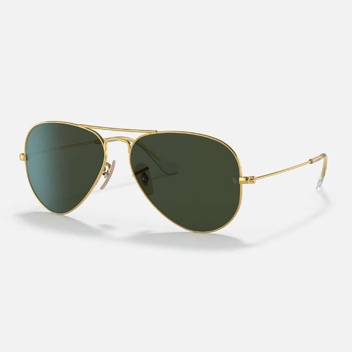 Ray Ban Men Pilot Frame Blush Gold Sunglasses