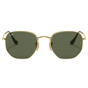 Ray Ban Men Irregular Frame Polished Arista Gold Sunglasses