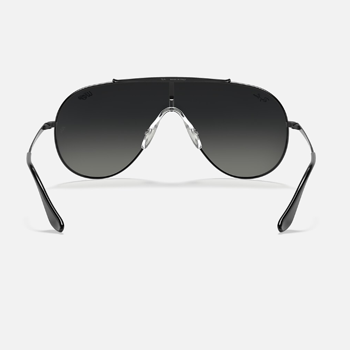 Ray Ban Women Pilot Frame Faded Black Sunglasses