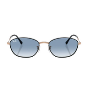 Ray Ban Women Irregular Frame Polished Black On Rosegold Sunglasses