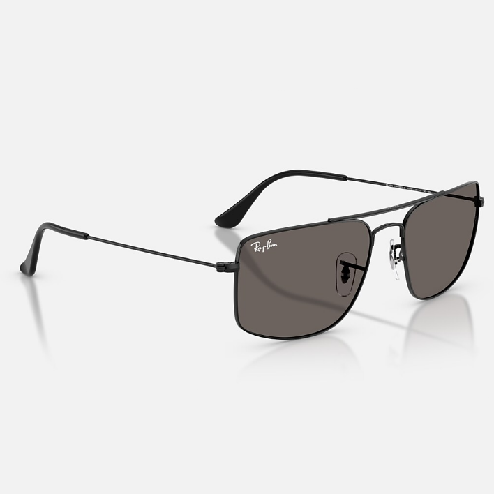 Ray Ban Men Square Frame Coal Black Sunglasses