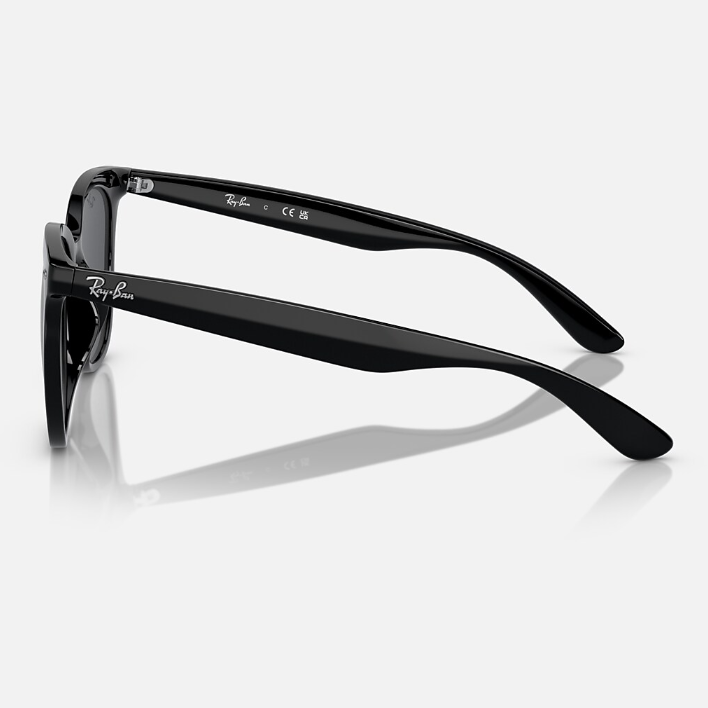Ray Ban Women Square Frame Soot Black Sunglasses
