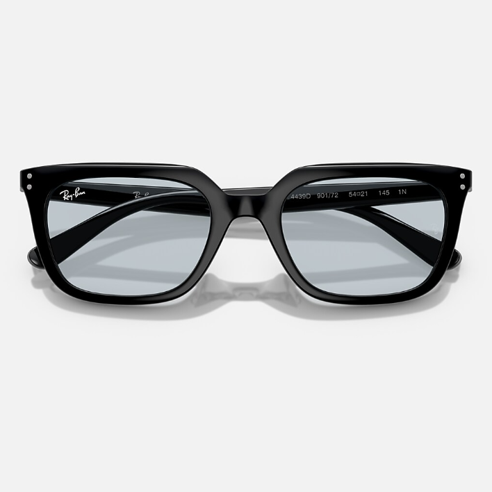 Ray Ban Men Square Frame Asphalt Black Sunglasses
