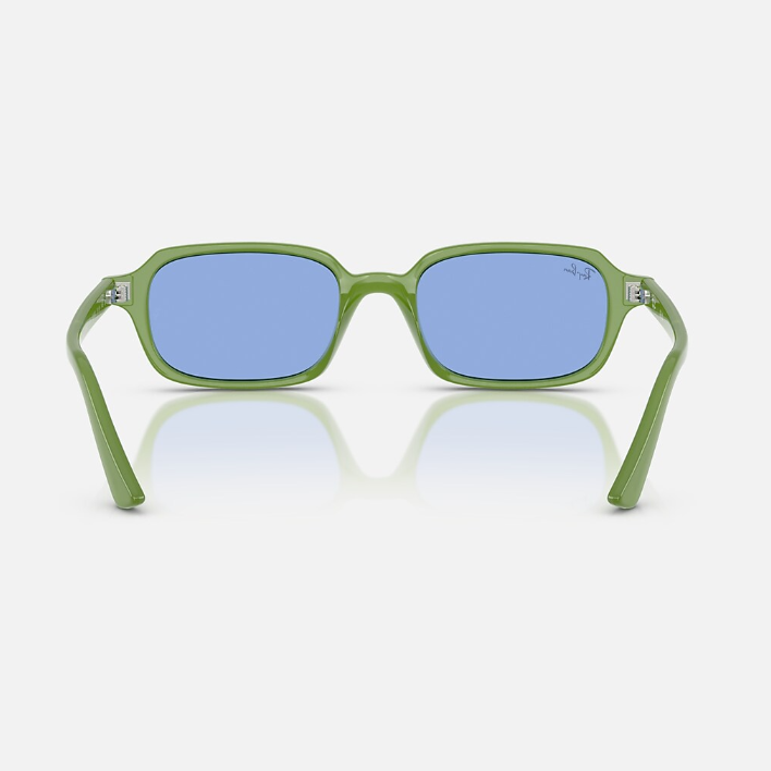 Ray Ban Women Pillow Frame  Polished Cloudy Jungle Green Sunglasses