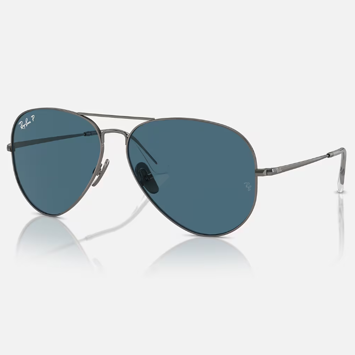 Ray Ban Men Pilot Frame Chrome Silver Sunglasses