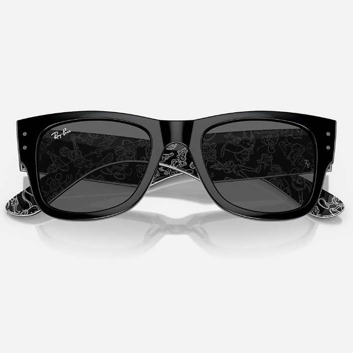 Ray Ban Men Square Frame Caviar Black Sunglasses