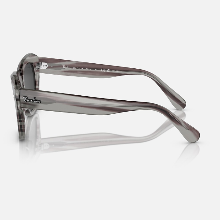 Ray Ban Men Square Frame Grey Sunglasses