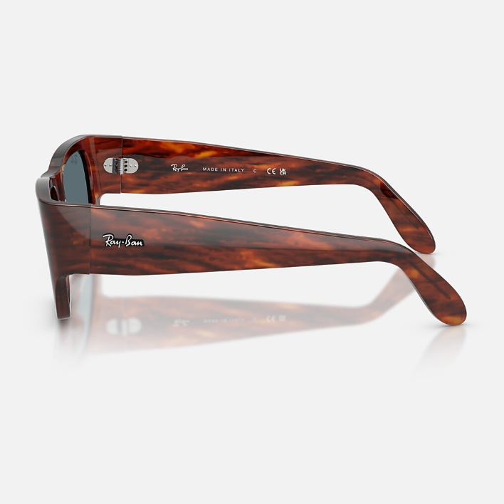 Ray Ban Men Square Frame Shiny Tortoiseshell Sunglassea