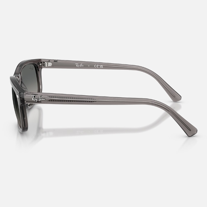 Ray Ban Women Rectangle Frame Light Grey Sunglasses