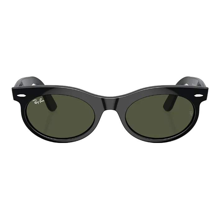 Ray Ban Men Oval Frame Jade Black Sunglasses