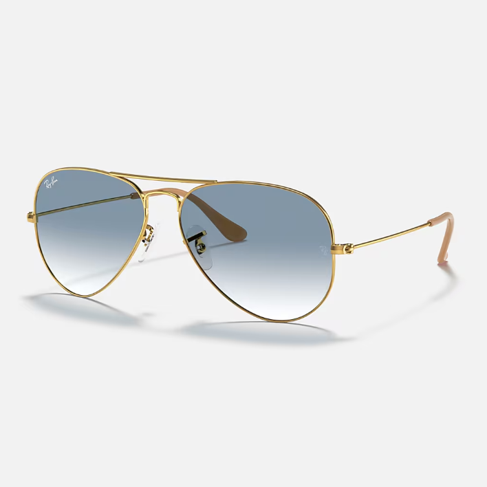 Ray Ban Women Pilot Frame Classic Gold Sunglasses