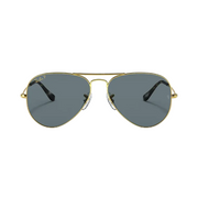 Ray Ban Men Pilot Frame Rich Gold Sunglasses