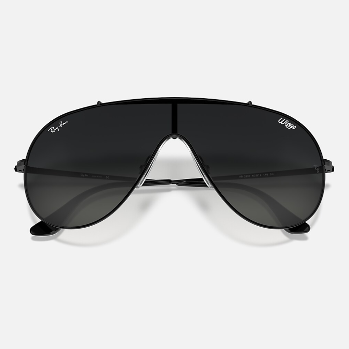 Ray Ban Women Pilot Frame Faded Black Sunglasses