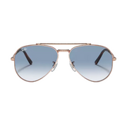 Ray Ban Women Pilot Frame Polished Rose Gold Sunglasses