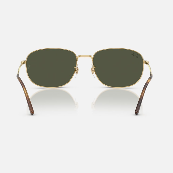 Ray Ban Men Pillow Frame Ruby Gold Sunglasses