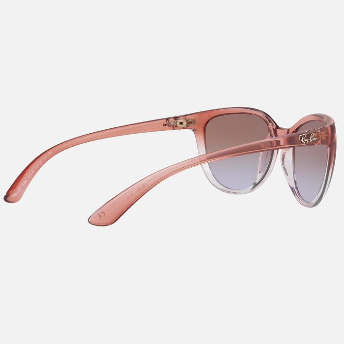 Ray Ban Women Irregular Frame Polished Light Brown Sunglasses