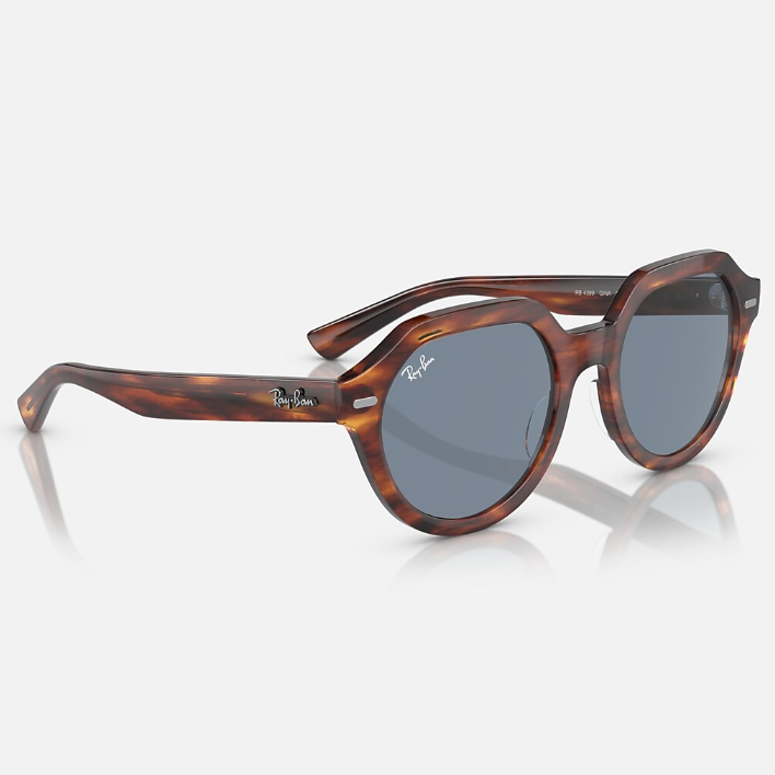 Ray Ban Men Square Frame Mud Brown Sunglasses