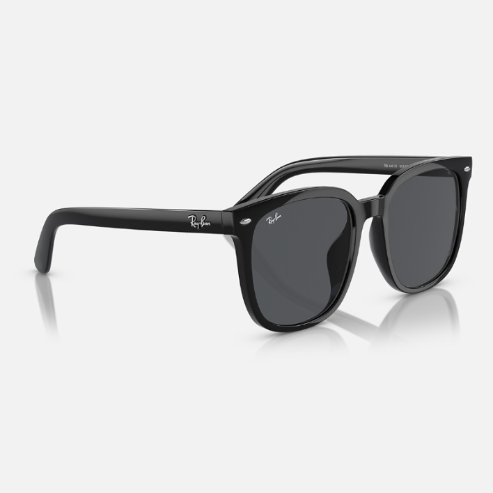 Ray Ban Men Square Frame Volcanic Black Sunglasses