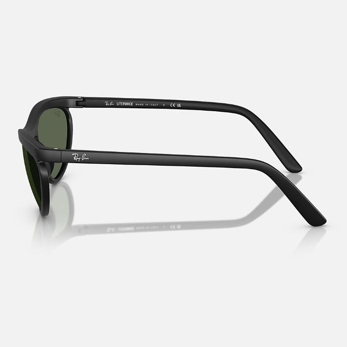 Ray Ban Men Pillow Frame Dusty Matte Black Sunglasses